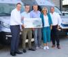 v.l.n.r.: Dirk Eggers, Panasonic Countrymanager, Prokurist Cornelius Grund, Geschäftsführer Dieter Lückenhaus und Elke Lückenhaus, alle Mardo Kältetechnik GmbH. Christoph Sodusch, Projektleiter bei Vogelsang.
