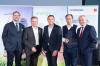 (v.l.): Johannes Rumpl (Landesdirektor UNIQA Stmk.), Robert Pichler (GF TBH Ingenieur GmbH), Johannes Huber-Grabenwarter (Ltg. Vertrieb Österreich ODÖRFER Haustechnik KG), Bernhard Scharf (CTO von Green4Cities), Landesrat Johann Seitinger (Land Steiermark (c) energytalk