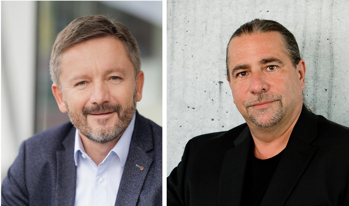 Anton Berger, Bundesinnungsmeister der Installateure und (re.) Christian Bräuer, Bundesinnungsmeister der Elektriker