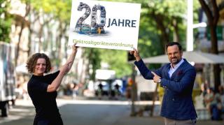 Brigitte Reich (UFH-Prokuristin), Robert Töscher (UFH-Geschäftsführer)